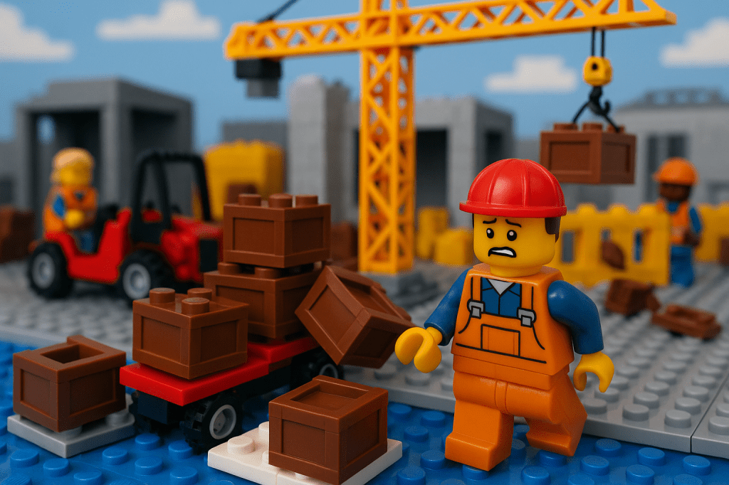 Lego people looking for a resolution in CyberStockroom to solve their project on the Supply Chain Delays and Lead Time Uncertainty