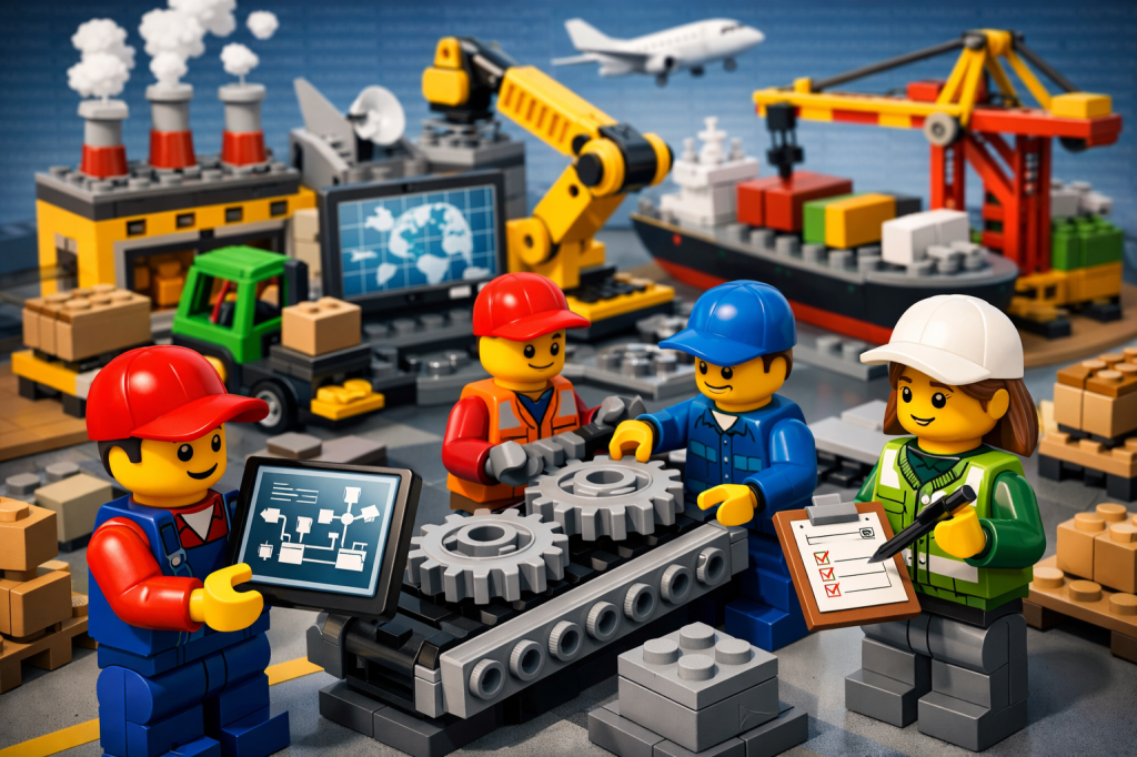 Supply chain teams using shared data and automation tools, showing how CyberStockroom’s Inventory Map improves inventory visibility for data-driven decision-making.