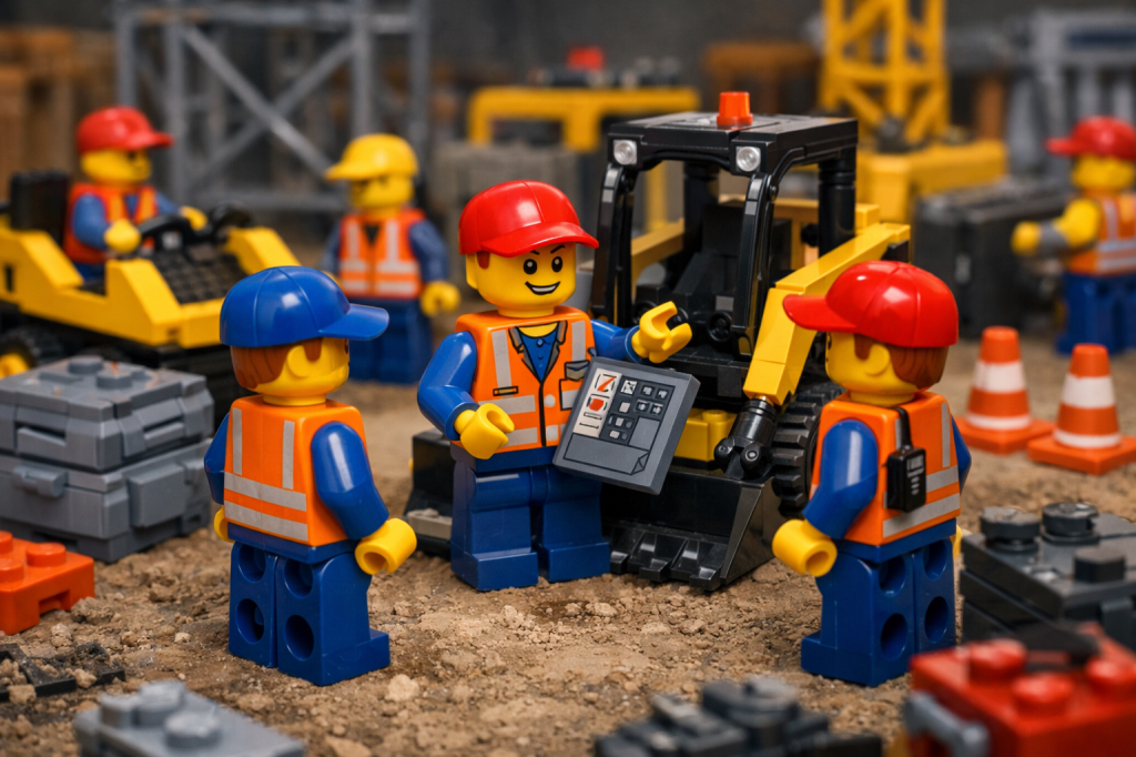 CyberStockroom inventory map visual illustrating team training and assigned responsibility to improve inventory visibility, equipment accountability, and location awareness across job sites