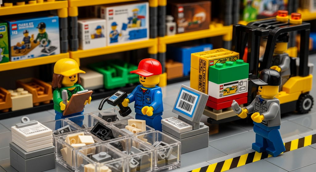 Warehouse team documenting inventory with barcode scanning and system records, supported by the CyberStockroom Inventory Map for accurate tracking and full inventory visibility