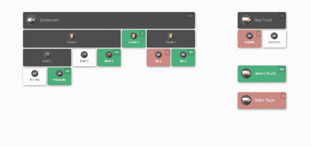 cyberstockroom drag and drop feature